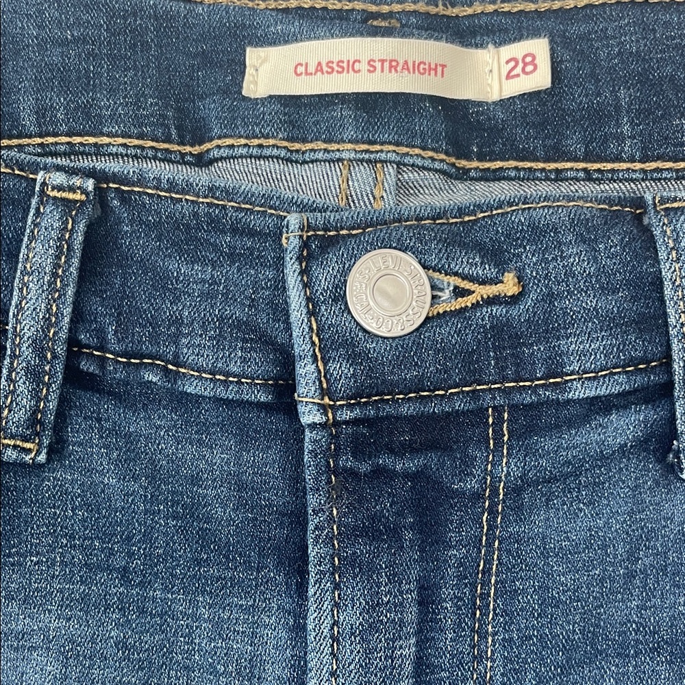 Levi's Women's Straight Leg Jeans - Dark Blue